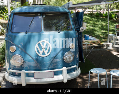 Gut erhalten und gepflegt 1966 VW Kombi Retro-Oldtimer in Brisbane, Australien Stockfoto