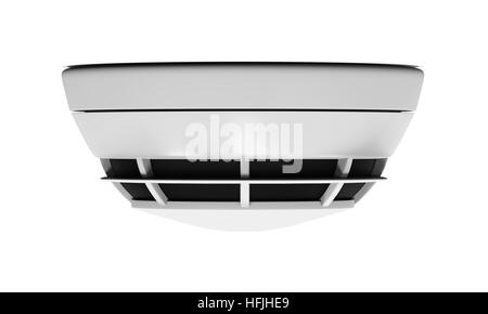 Rauchmelder, isoliert Stockfoto