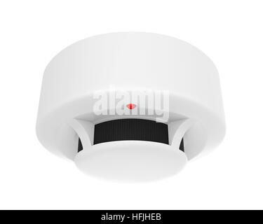 Rauchmelder, isoliert Stockfoto