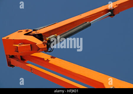 Kupplung Element Röhrchen in das Hydrauliksystem des Traktors.  Druck-Rohre-Baumaschinen Stockfoto