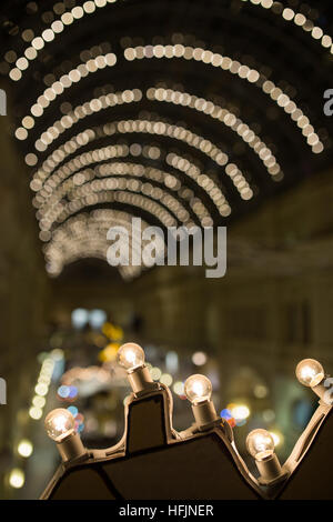 Foto Weihnachtslichter der Stadt Stockfoto