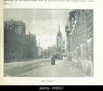 Dieses Bild stammt von Seite 11 von „Handbook to Oxford“, einem illustrierten Leitfaden für Oxford, England, der 1898 veröffentlicht wurde. Das Handbuch bietet detaillierte Beschreibungen der Architektur, Wahrzeichen und historischen Bedeutung von Oxford und einen Leitfaden zu den wichtigsten Sehenswürdigkeiten und Kultur der Stadt. Stockfoto