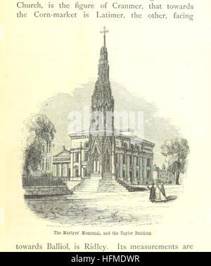 Dieses illustrierte Handbuch von John Henry Parker bietet detaillierte Informationen für Besucher von Oxford und bietet Einblicke in die Geschichte, Architektur und kulturelle Bedeutung, bereichert mit Holzschnitten, die wichtige Sehenswürdigkeiten der Stadt darstellen. Stockfoto