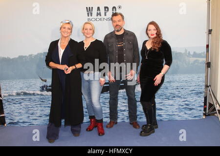 Fototermin für ARD TV-Serie "WaPo Bodensee" im Arcotel Onyx.  Mitwirkende: Floriane Daniel, Diana Körner, Ole Puppe, Luci van Org wo: Hamburg, Deutschland bei: 29. November 2016 Stockfoto