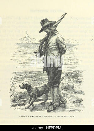 Bild entnommen Seite 81 von "das Leben und die Abenteuer von Robinson Crusoe... Mit einem Portrait, und hundert Illustrationen von J. D. Watson eingraviert auf Holz durch die Brüder Dalziel. [Teil zwei ist gekürzt.] " Bild entnommen Seite 81 von "The Life and Adventures Stockfoto