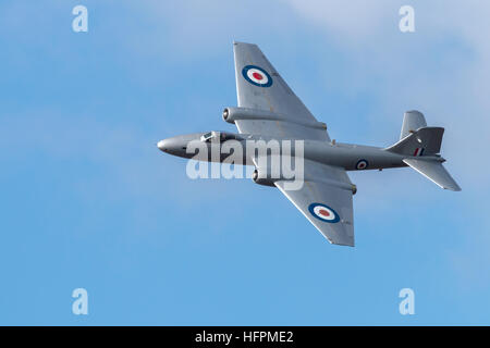 Die RAF English Electric Canberra PR9 Anzeige der Menge auf der Southport airshow Stockfoto