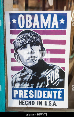 Obama, Präsident, Poster, Stil, At, Venice Beach, Santa Monica, Los Angeles, L.A., Kalifornien, USA, Vereinigte Staaten von Amerika, Stockfoto