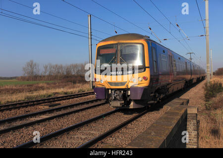 365541 first Capital Connect High-Speed Vorortbahn Einheit East Coast Main Line Railway Cambridgeshire Stockfoto