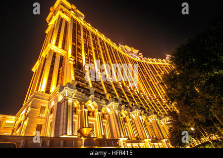 Galaxy Macau bei Nacht Stockfoto