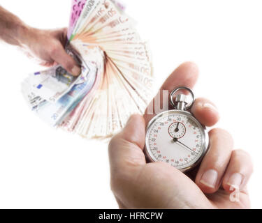 Zeit ist Geld Stockfoto