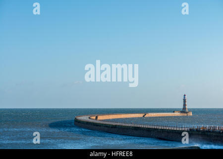 Roker Pier in Sunderland, England, Vereinigtes Königreich Stockfoto