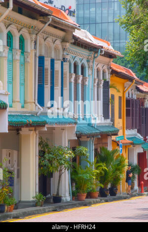 Emerald Hill Road in Singapur Stockfoto