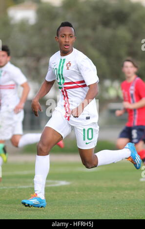 Berichtet, ist Manchester United UK£ 50 Millionen Ziel Gelson Martins für Portugal U20 spielen in Spanien Stockfoto