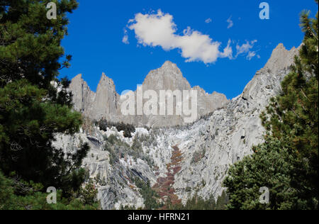 Mount Whitney, Kalifornien ist der höchste Gipfel in den benachbarten Vereinigten Staaten Stockfoto