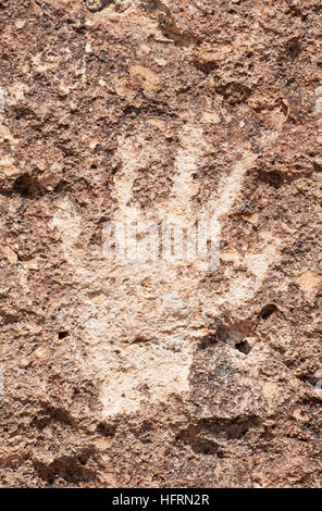 Petroglyphen in Owens Valley vulkanische Hochebenen, California Stockfoto