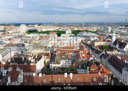 Wien, Wien: Blick vom Stephansdom in der Altstadt im Südosten, 01., Wien, Österreich Stockfoto