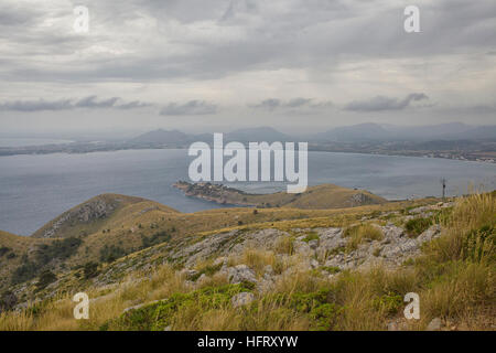 Blick auf die Küste von berühmten Cap de Formentor auf der Insel mallorca Stockfoto