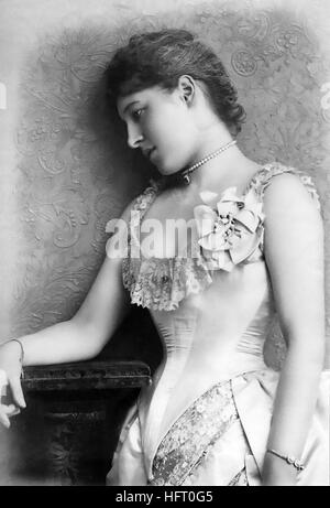 Englische Schauspielerin LILLIE LANGTRY (1853-1929) und soziale Berühmtheit in ein 1885-Porträt von William Downey Stockfoto
