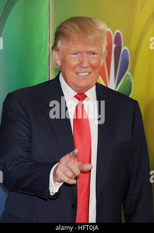 DONALD TRUMP an NBCUniversal 2015 Presse-Tour im Langham Huntington Hotel am 16. Januar 2015 in Pasadena, Kalifornien. Foto Jeffrey Mayer Stockfoto