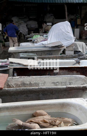 Die Devi Prasad Sadan Dhobi Ghat, Hailey Lane, Delhi, Indien Stockfoto