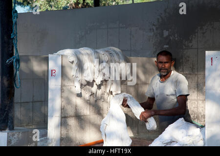 Die Devi Prasad Sadan Dhobi Ghat, Hailey Lane, Delhi, Indien Stockfoto