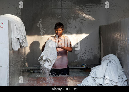 Die Devi Prasad Sadan Dhobi Ghat, Hailey Lane, Delhi, Indien Stockfoto