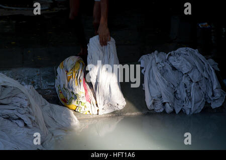 Die Devi Prasad Sadan Dhobi Ghat, Hailey Lane, Delhi, Indien Stockfoto