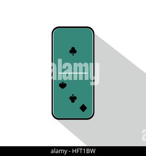 Domino-Symbol Abbildung verschiedene ein-drei auf dem isolierten Hintergrund. FÜR Verwendung Design, Dekoration, Druck Telefon, Website, etc.. Stock Vektor