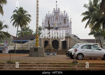 St.-Antonius Kirche in Ollur, Kerala Stockfoto