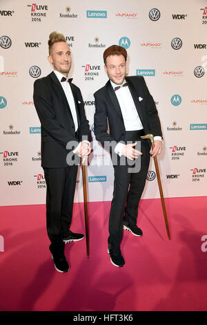 1Live Krone Award beim Jahrhunderhalle - Ankünfte Featuring: 257er wo: Bochum, Deutschland wenn: 1. Dezember 2016 Stockfoto