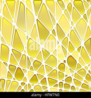 abstraktes Vektor Buntglas-Mosaik Hintergrund - hellgelb Stock Vektor