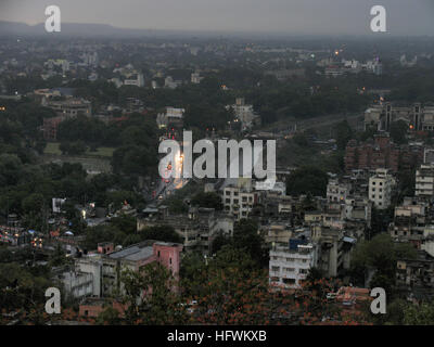 Pune-Stadt bei Nacht, Indien Stockfoto