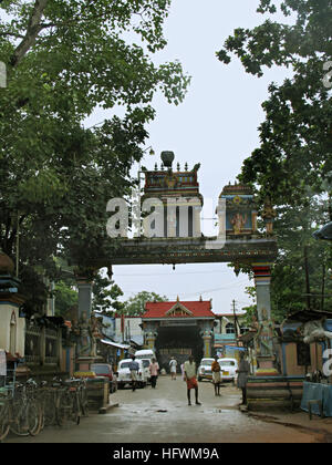 Tor - Shri Krishna Tempel, ambalpuram, Kerala Stockfoto