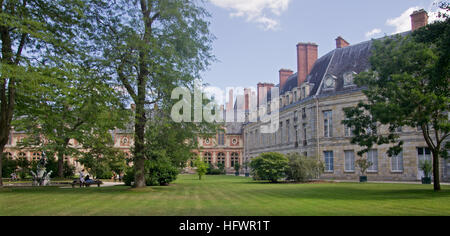 Fontainebleau Palast Jardin de Diane Stockfoto