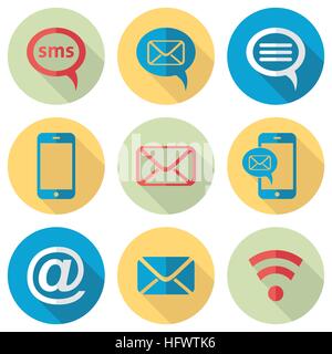 Kommunikation-Symbole Stock Vektor
