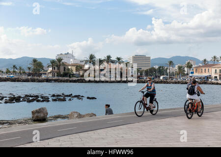 Palma, Mallorca, Spanien. Im Stadtteil "El Molinar" zugesteckt Stockfoto