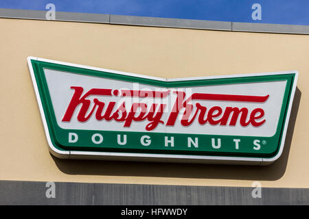 Las Vegas - ca. Dezember 2016: Krispy Kreme Signage und Logo. Krispy Kreme hat eine treue Fangemeinde für ihre Donuts ich Stockfoto