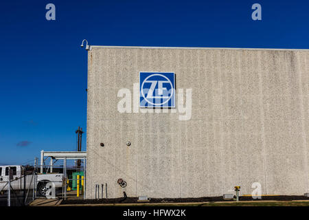 Lafayette - ca. Dezember 2016: ZF Friedrichshafen Lenkung Fabrik. ZF Friedrichshafen übernommen TRW Automotive in 2015 II Stockfoto