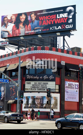 Der Whisky A Go Go historischen Nachtclub auf dem Sunset Strip in Los Angeles, Kalifornien Stockfoto