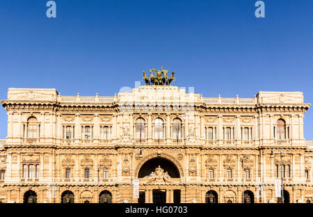 Der Justizpalast (Corte Di Cassazione) in Rom. Stockfoto