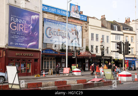 Stadtzentrum von Bristol Avon England UK The Hippodrome Theater und Abendkasse Stockfoto