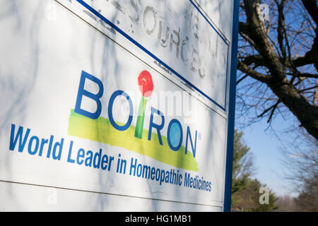 Ein Logo Zeichen außerhalb einer Einrichtung von Boiron in Newtown Square, Pennsylvania am 10. Dezember 2016 besetzt. Stockfoto