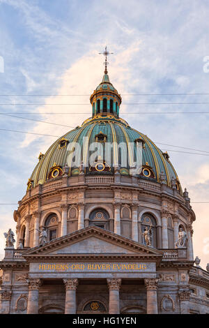 Bild von Marmor Chuch (Fredrikskirken) in Kopenhagen, Dänemark. Stockfoto