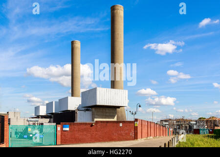 Taylors Lane Power Station, einer offenen Kreislauf Gasturbine Station in London Stockfoto