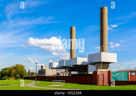 Taylors Lane Power Station, einer offenen Kreislauf Gasturbine Station in London Stockfoto