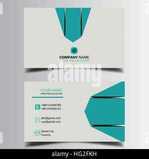 Vektor-Visitenkarten-design Stock Vektor