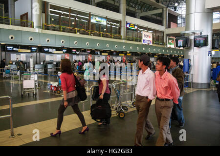 Noi Bai Internationaler Flughafen Abflughalle Hanoi Vietnam Stockfoto