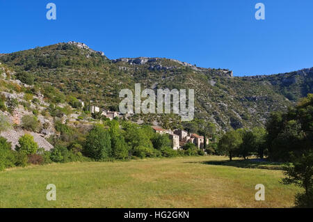 Navacelles Im Süden Frankreichs - Dorf Navacelles, Herault Südfrankreich Stockfoto