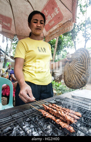 Grill-Boracay Island Philippinen Stockfoto