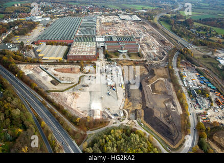 Luftaufnahme, Abriss OPEL Werk 1, Verwaltungsgebäude, ehemaligen Autofabrik, General Motors, Automobil, Bochum Stockfoto